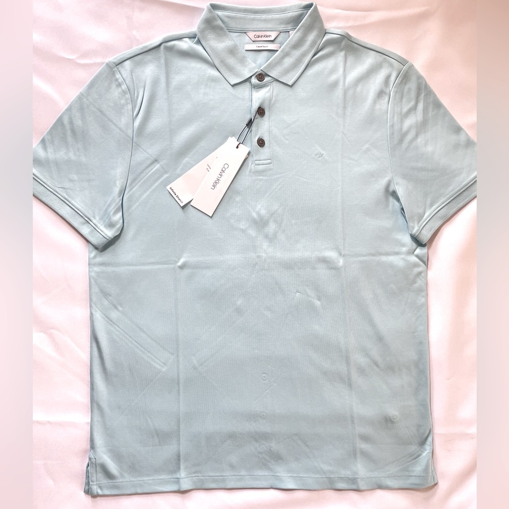 Calvin Klein Mens liquid touch polo shirt size M